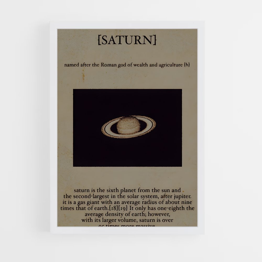 Poster Vintage fascinant astronomie – affiche Espace rétro (vue 3)